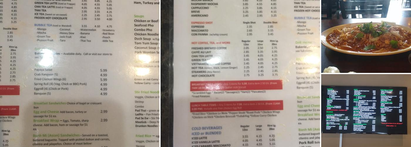 Coffee Fusion Menu