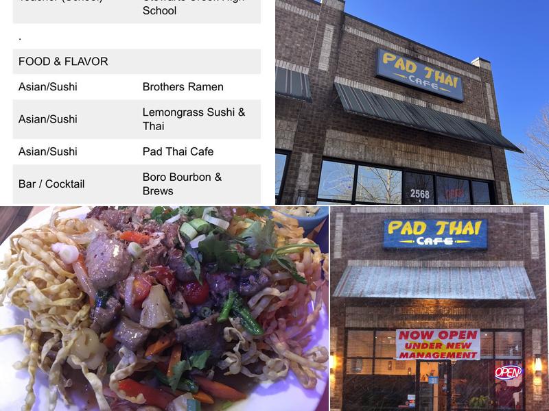 Pad Thai Cafe 2568 S Church St, Murfreesboro