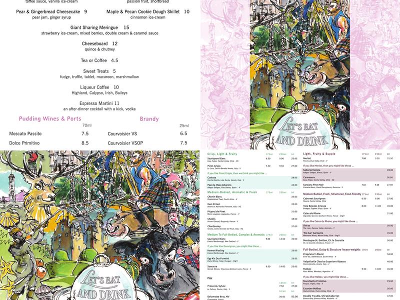 Restaurant at The Lodge Menu