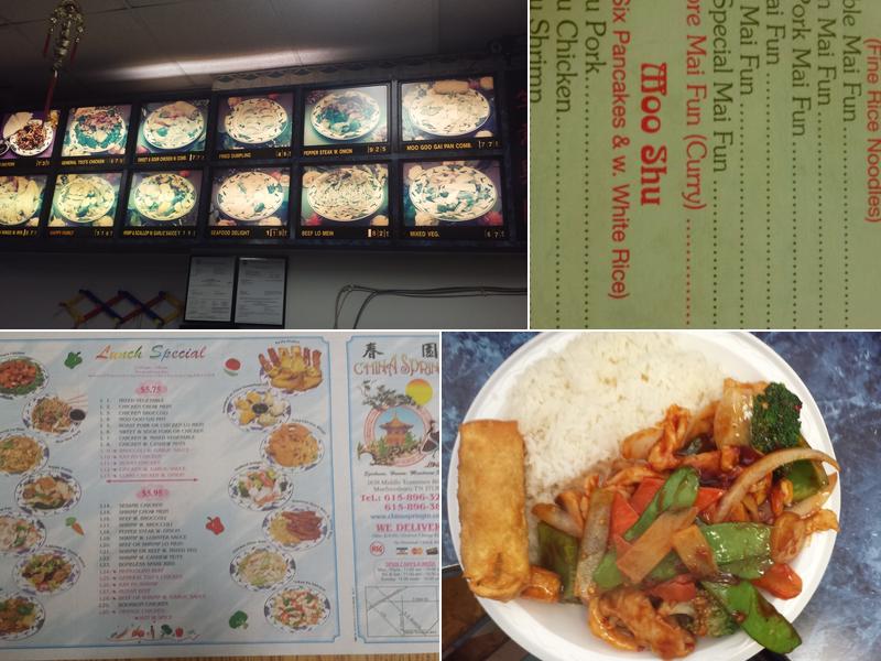 China Spring Menu