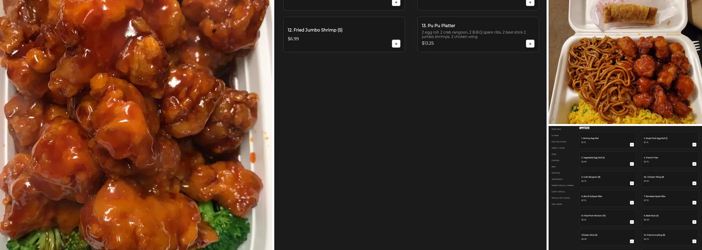 King Chef Menu