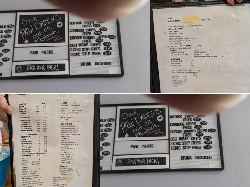 Allen's Burger Center Menu