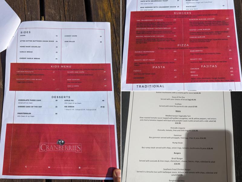 The Butchers Block Menu