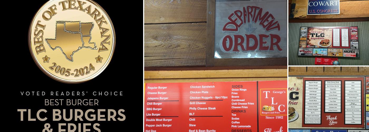 TLC Burgers & Fries Menu