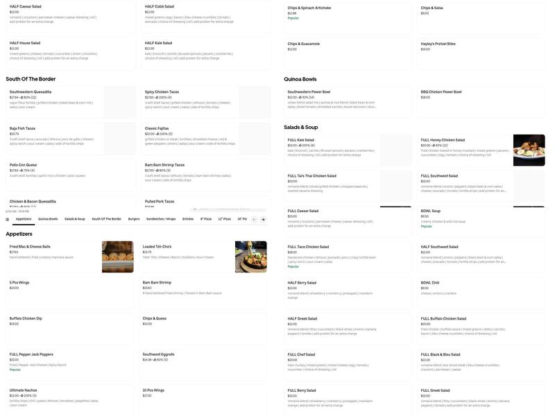 The Boulevard Bar & Grille Menu