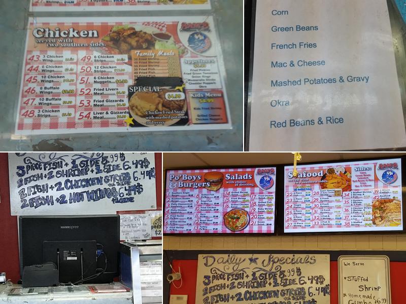 Sam's Southern Eatery Menu