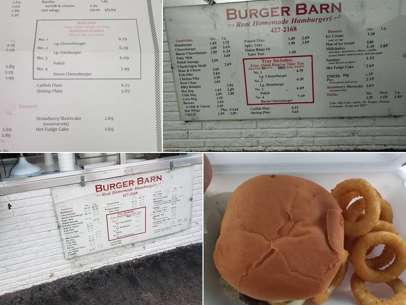 Burger Barn Menu
