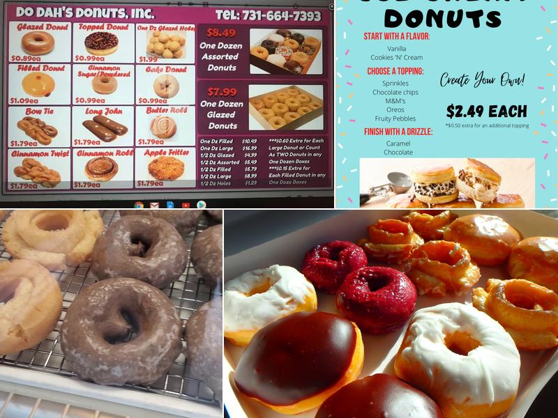 DO Dah's Donuts Menu