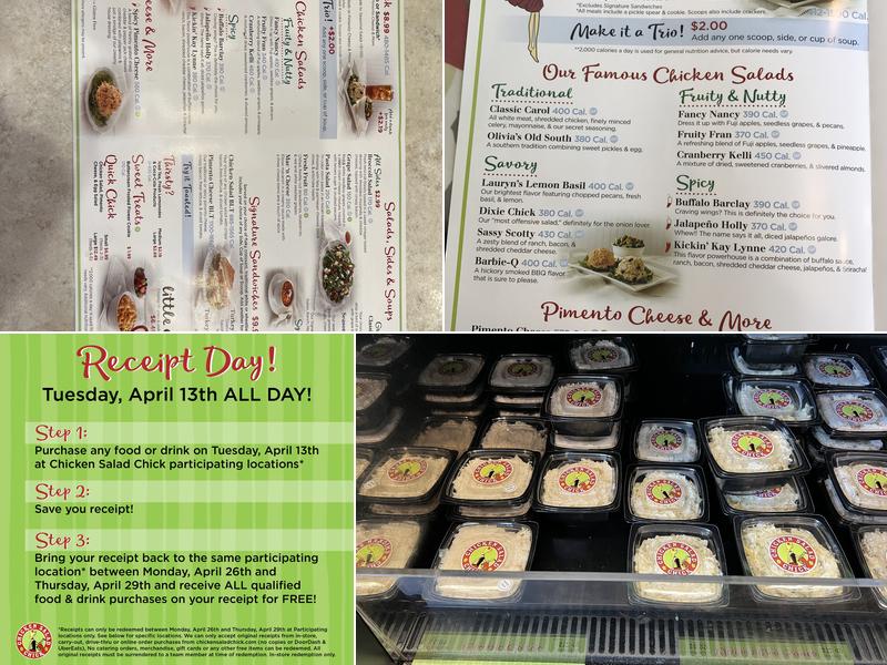 Chicken Salad Chick Menu