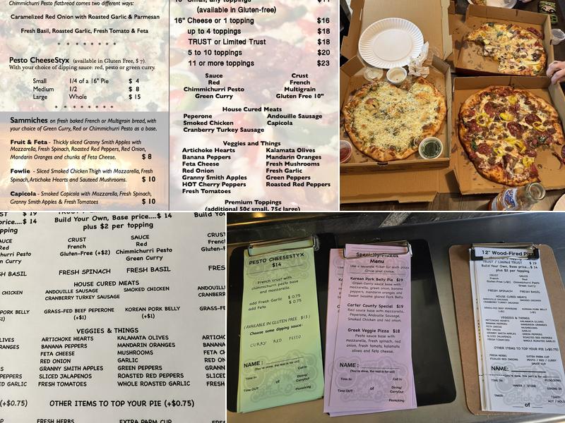 Scratch Brick Oven Menu