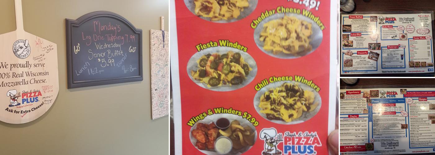 Pizza Plus Menu