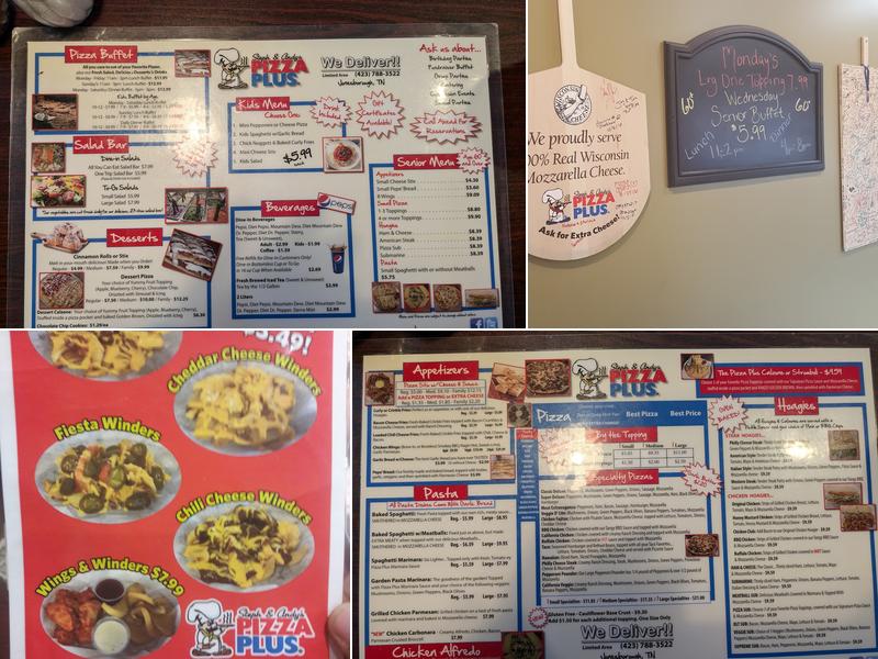 Pizza Plus Menu