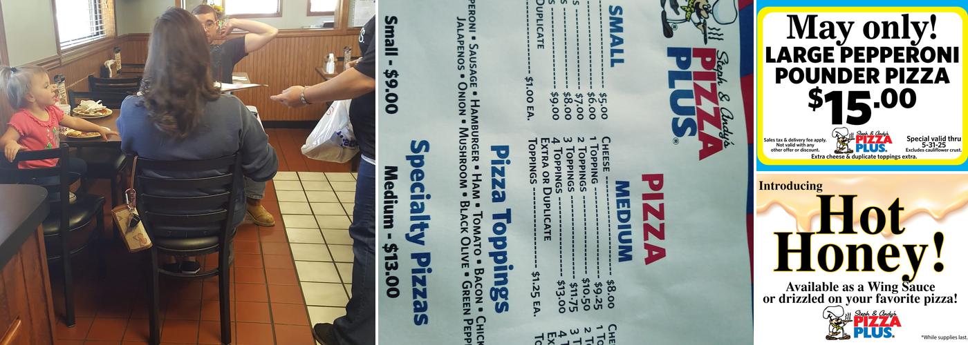 Pizza Plus Menu