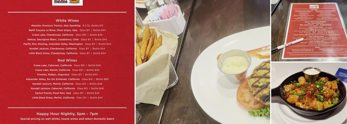 Burger Bar Menu