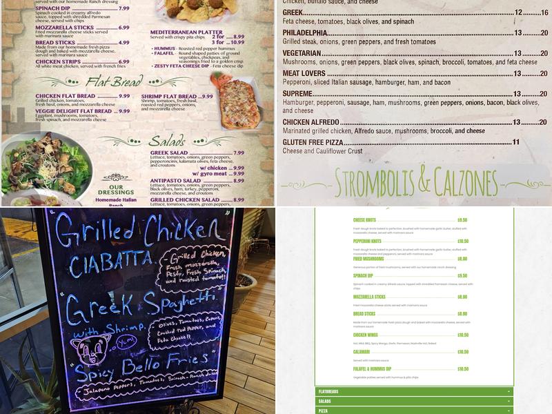 Portobello's Italian Bistro Menu