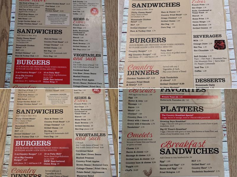 Bluff City Diner Menu
