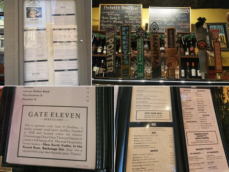 Puckett's Restaurant - Downtown Franklin Menu