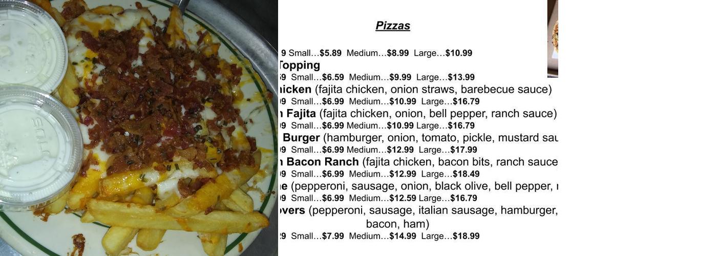 Pizza Plus Menu