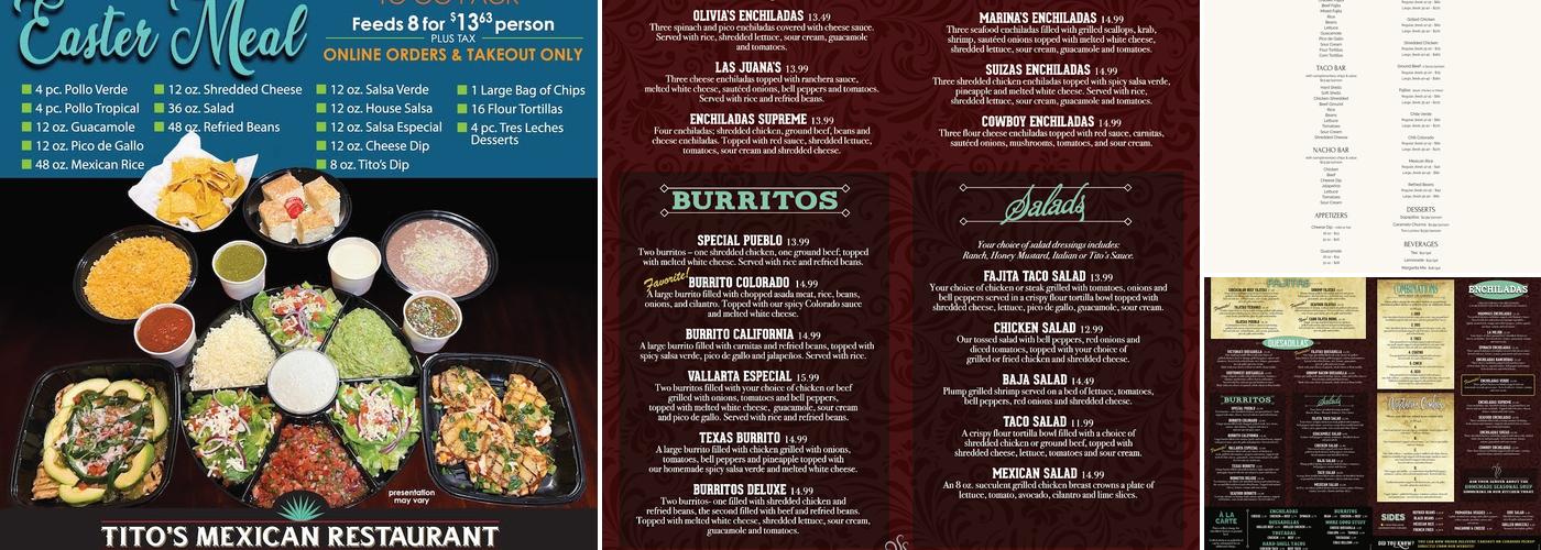 Pueblo Real Mexican Restaurant Menu