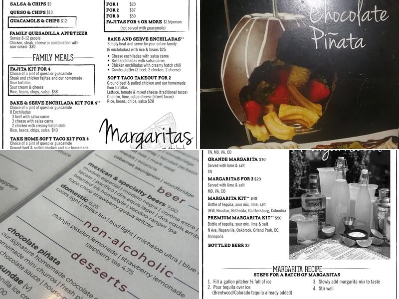 Uncle Julio's Brentwood Menu