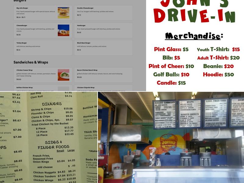 John's Drive-In Menu