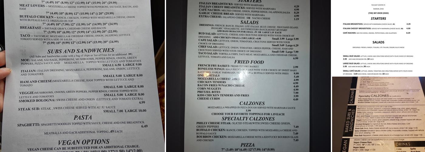 OK Cafe Marion,Ohio Menu