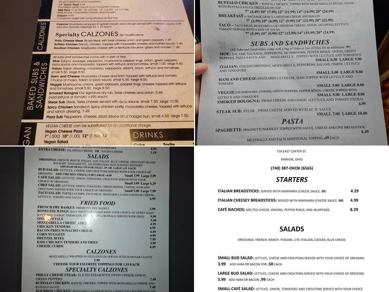 OK Cafe Marion,Ohio Menu