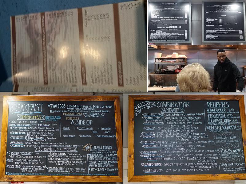 Goldberg's Famous Bagels Menu