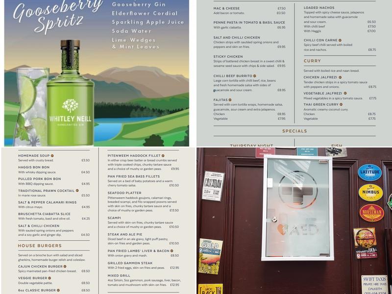 The Dean Tavern Menu