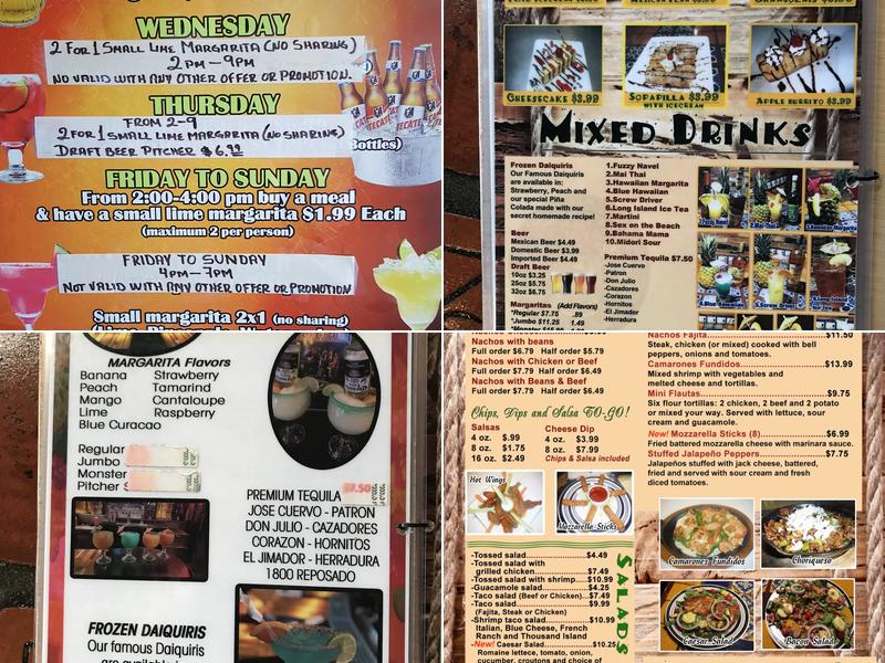 Casa Mexicana Menu