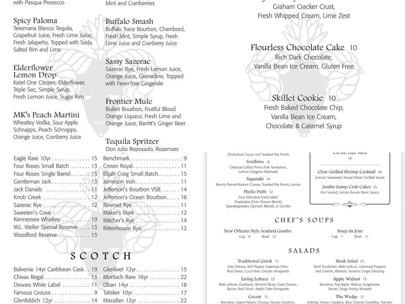 Jim's Place Grille Menu