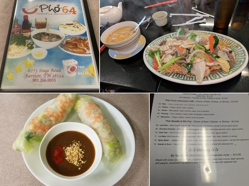 Pho 64 Menu