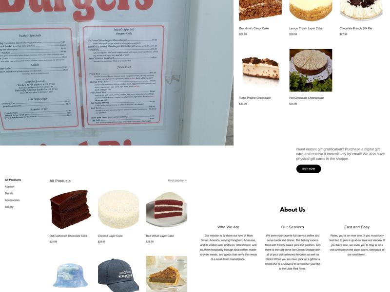 The Mercantile on Main Street Dairy Bar and Grille Menu