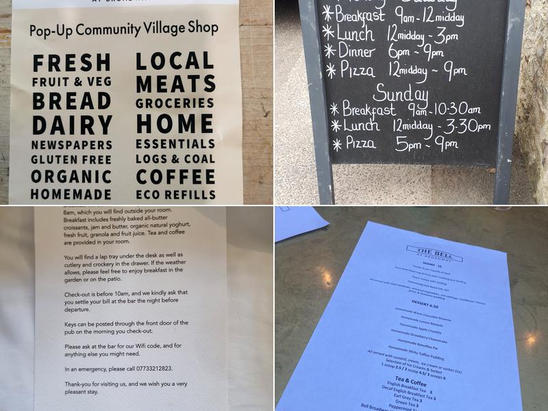 The Bell at Broadway Menu