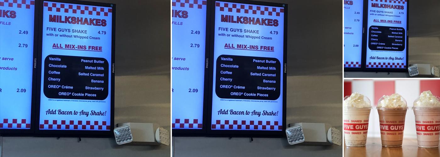 Five Guys Menu