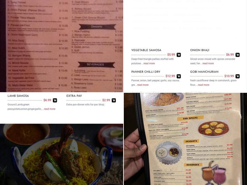 Green Chili Indian Restaurant Menu