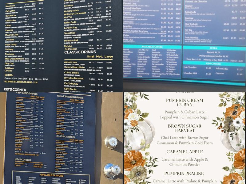 Kávé Express Menu