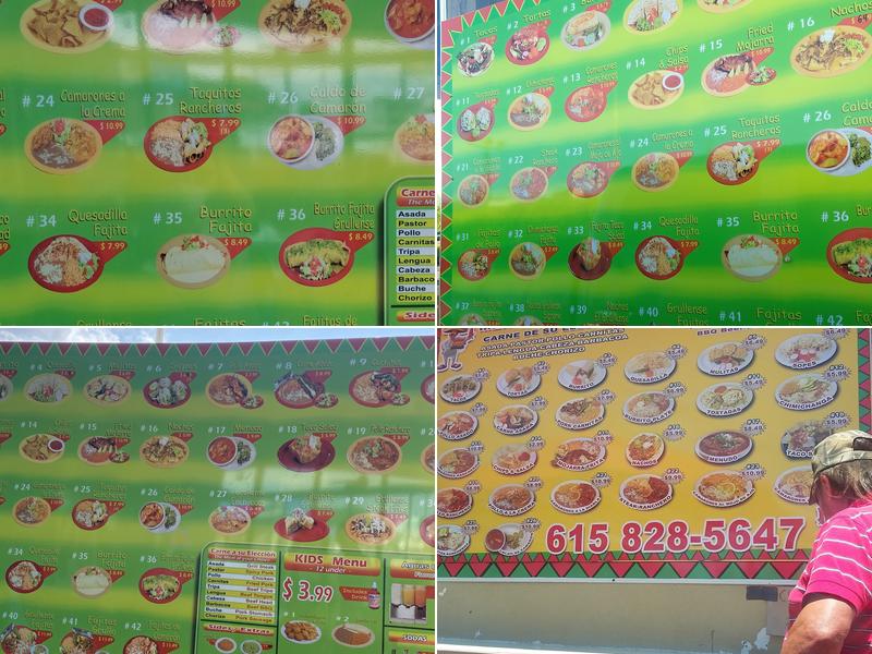 El Grullense Taqueria Menu