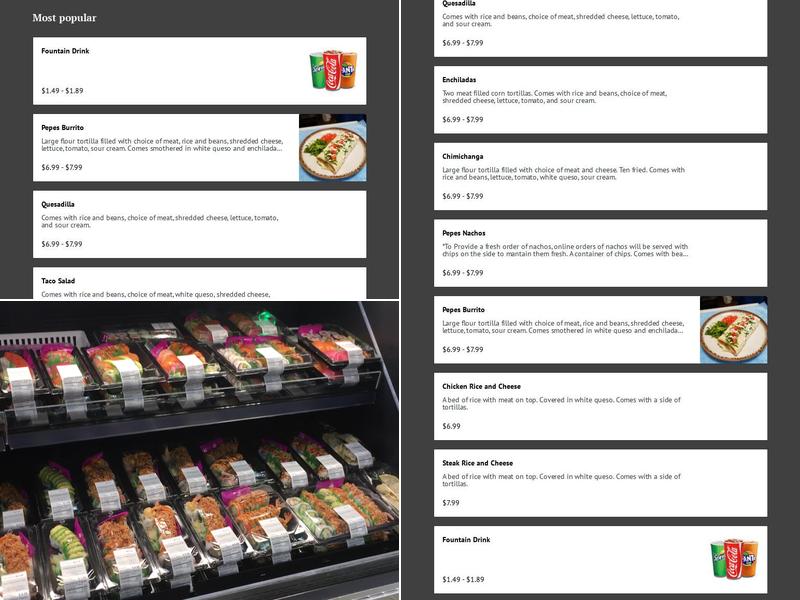 Pepe's Express Menu