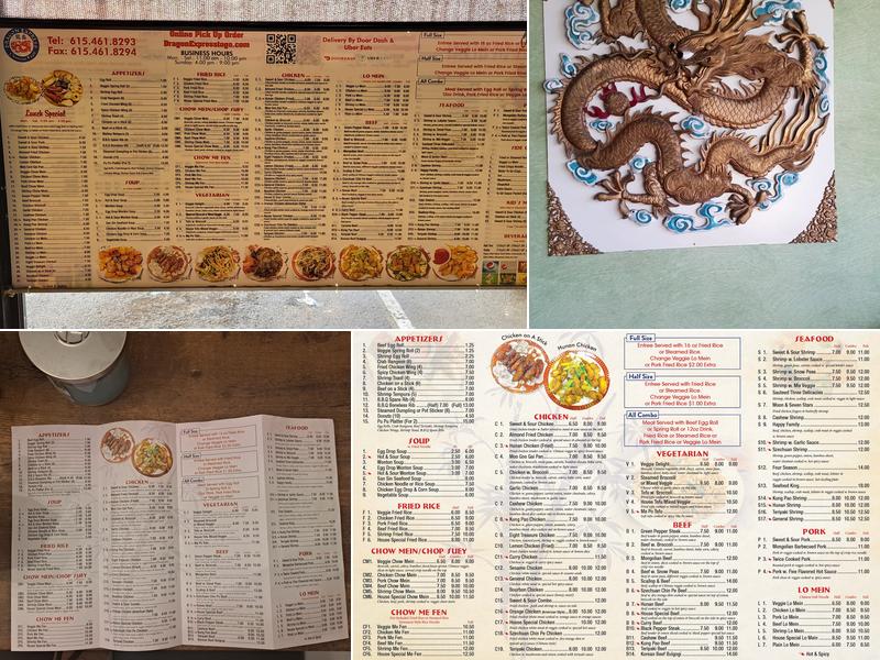 Dragon Express Chinese Restaurant Menu