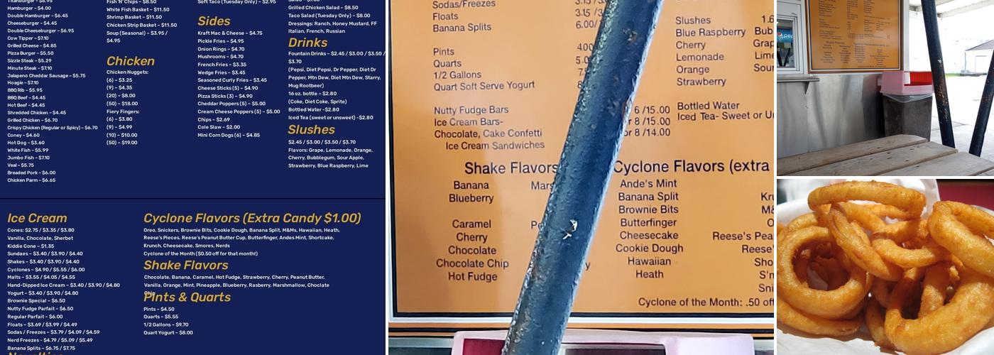 Tony's Menu