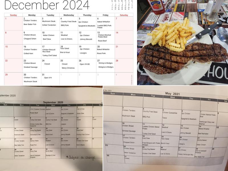 Dick's Steak House Inc Menu