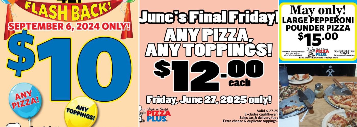 Pizza Plus Menu