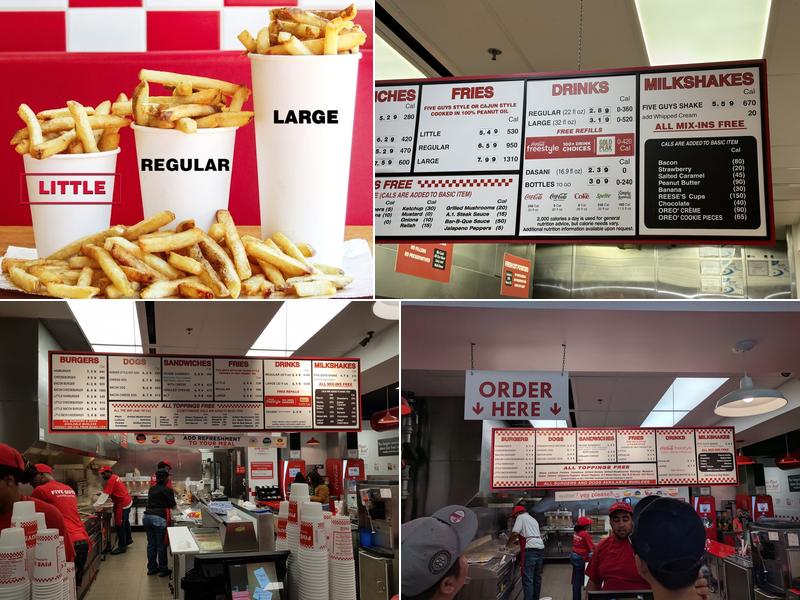 Five Guys Menu