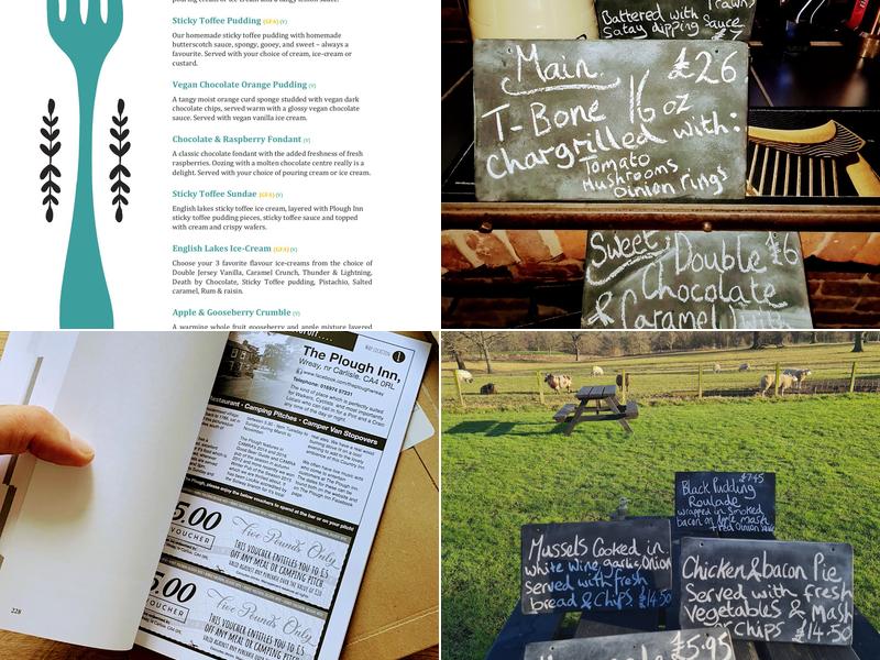 Plough Inn Wreay Menu