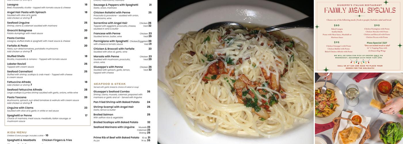 Giuseppe's Menu