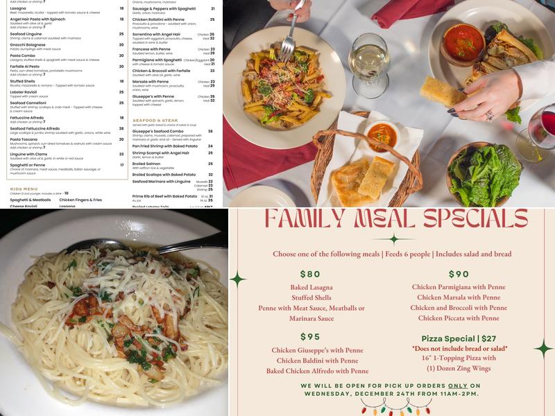 Giuseppe's Menu
