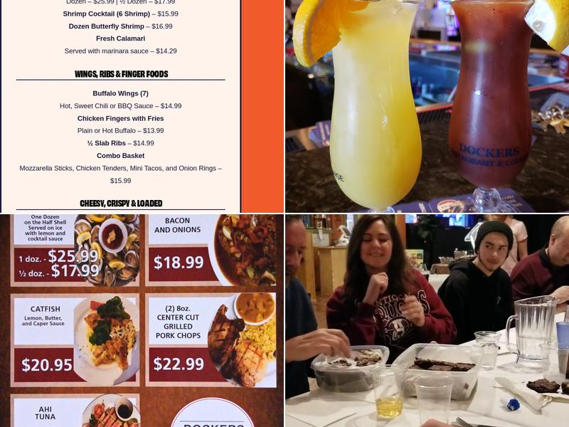 Dockers North Menu