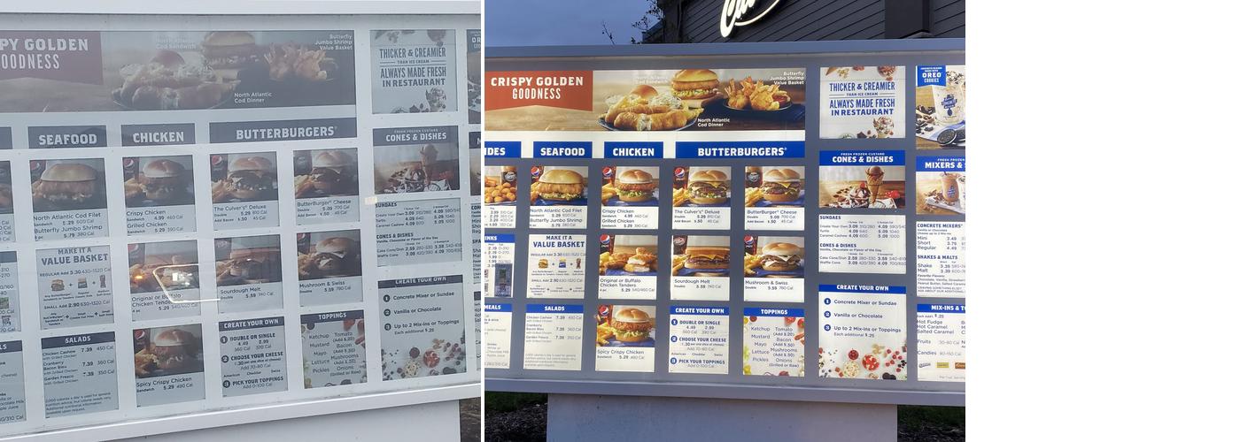 Culver’s Menu