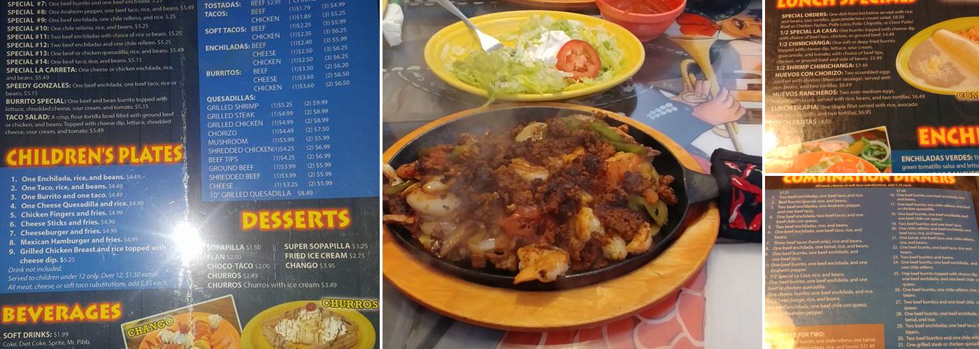 La Carreta Express Menu